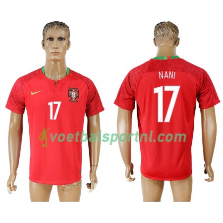Portugal Nani 17 Thuis Shirt WK voetbal 2018