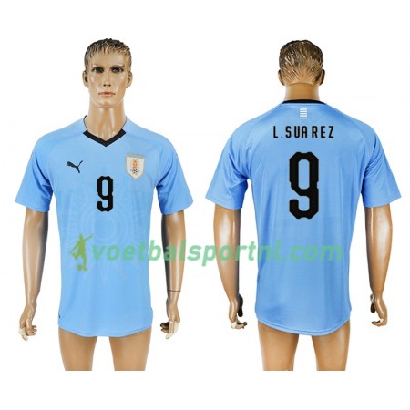 Uruguay Luis Suarez 9 Thuis Shirt WK voetbal 2018