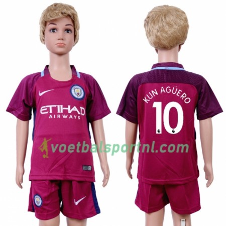 Manchester City Sergio Aguero 10 Kind Uit Tenue 2018