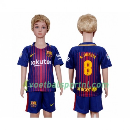 FC Barcelona Andres Iniesta 8 Kind Thuis Tenue 2017/2018