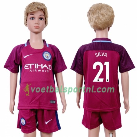 Manchester City David Silva 21 Kind Uit Tenue 2018