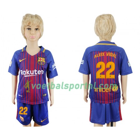 FC Barcelona Aleix Vidal 22 Kind Thuis Tenue 2017/2018